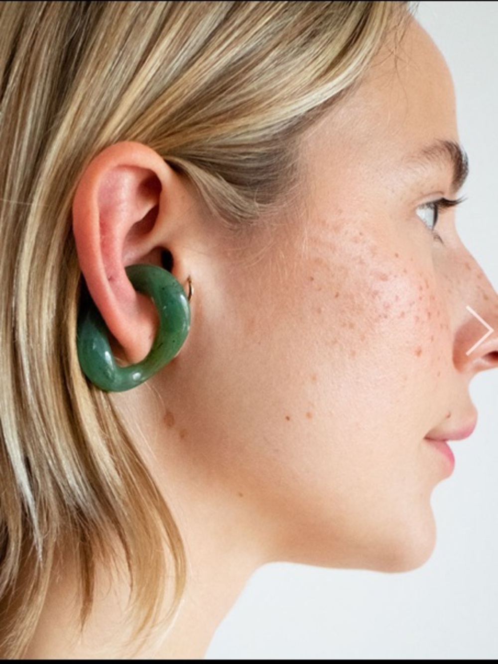 Beatriz Palacios Jade Link Ear Cuff Medium